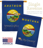 Montana - States Americana Vertical Impressions Decorative Flags HG108127 Made In USA