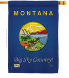 Montana - States Americana Vertical Impressions Decorative Flags HG108127 Made In USA