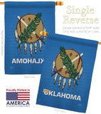 Oklahoma - States Americana Vertical Impressions Decorative Flags HG108131 Made In USA
