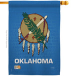 Oklahoma - States Americana Vertical Impressions Decorative Flags HG108131 Made In USA