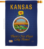 Kansas - States Americana Vertical Impressions Decorative Flags HG108132 Made In USA