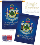 Maine - States Americana Vertical Impressions Decorative Flags HG108133 Made In USA