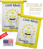 Rhode Island - States Americana Vertical Impressions Decorative Flags HG108142 Made In USA