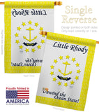 Rhode Island - States Americana Vertical Impressions Decorative Flags HG108142 Made In USA