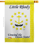 Rhode Island - States Americana Vertical Impressions Decorative Flags HG108142 Made In USA