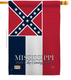 Mississippi - States Americana Vertical Impressions Decorative Flags HG108143 Made In USA