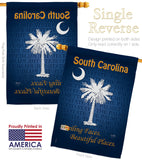 South Carolina - States Americana Vertical Impressions Decorative Flags HG108148 Made In USA