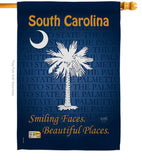 South Carolina - States Americana Vertical Impressions Decorative Flags HG108148 Made In USA