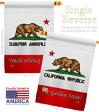 The Golden State - States Americana Vertical Impressions Decorative Flags HG108177 Made In USA