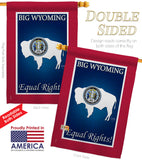 Wyoming - States Americana Vertical Impressions Decorative Flags HG108189 Made In USA