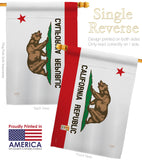 California State - States Americana Vertical Impressions Decorative Flags HG108229 Made In USA