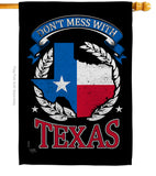 Don't mess Texas - States Americana Vertical Impressions Decorative Flags HG108440 Made In USA