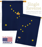 Alaska - States Americana Vertical Impressions Decorative Flags HG140502 Made In USA