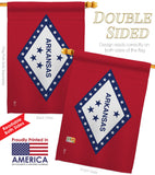 Arkansas - States Americana Vertical Impressions Decorative Flags HG140504 Made In USA