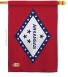 Arkansas - States Americana Vertical Impressions Decorative Flags HG140504 Made In USA
