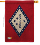 Arkansas - States Americana Vertical Impressions Decorative Flags HG140504 Made In USA