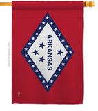 Arkansas - States Americana Vertical Impressions Decorative Flags HG140504 Made In USA