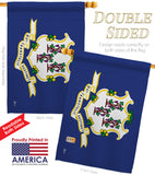 Connecticut - States Americana Vertical Impressions Decorative Flags HG140507 Made In USA