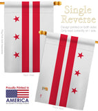 District of Columbia - States Americana Vertical Impressions Decorative Flags HG140509 Made In USA