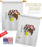 Illinois - States Americana Vertical Impressions Decorative Flags HG140514 Made In USA