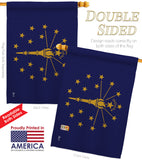 Indiana - States Americana Vertical Impressions Decorative Flags HG140515 Made In USA