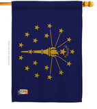 Indiana - States Americana Vertical Impressions Decorative Flags HG140515 Made In USA