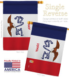 Iowa - States Americana Vertical Impressions Decorative Flags HG140516 Made In USA