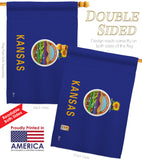 Kansas - States Americana Vertical Impressions Decorative Flags HG140517 Made In USA