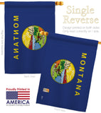 Montana - States Americana Vertical Impressions Decorative Flags HG140527 Made In USA