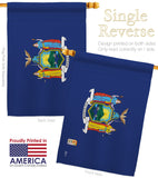 New York - States Americana Vertical Impressions Decorative Flags HG140533 Made In USA