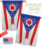 Ohio - States Americana Vertical Impressions Decorative Flags HG140536 Made In USA