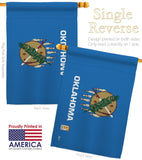 Oklahoma - States Americana Vertical Impressions Decorative Flags HG140537 Made In USA