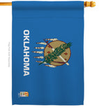 Oklahoma - States Americana Vertical Impressions Decorative Flags HG140537 Made In USA