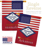 US Arkansas - States Americana Vertical Impressions Decorative Flags HG140555 Made In USA