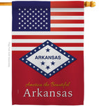 US Arkansas - States Americana Vertical Impressions Decorative Flags HG140555 Made In USA