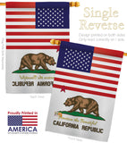 US California - States Americana Vertical Impressions Decorative Flags HG140556 Made In USA