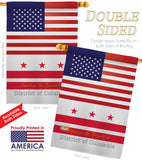 US District of Columbia - States Americana Vertical Impressions Decorative Flags HG140560 Made In USA