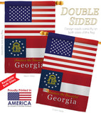 US Georgia - States Americana Vertical Impressions Decorative Flags HG140562 Made In USA
