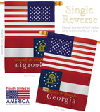US Georgia - States Americana Vertical Impressions Decorative Flags HG140562 Made In USA