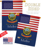 US Idaho - States Americana Vertical Impressions Decorative Flags HG140564 Made In USA