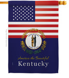 US Kentucky - States Americana Vertical Impressions Decorative Flags HG140569 Made In USA