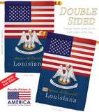 US Louisiana - States Americana Vertical Impressions Decorative Flags HG140570 Made In USA