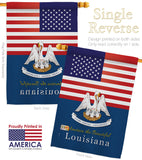 US Louisiana - States Americana Vertical Impressions Decorative Flags HG140570 Made In USA