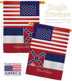 US Mississippi - States Americana Vertical Impressions Decorative Flags HG140576 Made In USA