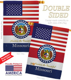 US Missouri - States Americana Vertical Impressions Decorative Flags HG140577 Made In USA