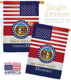 US Missouri - States Americana Vertical Impressions Decorative Flags HG140577 Made In USA