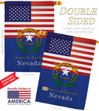 US Nevada - States Americana Vertical Impressions Decorative Flags HG140580 Made In USA