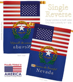 US Nevada - States Americana Vertical Impressions Decorative Flags HG140580 Made In USA