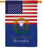 US Nevada - States Americana Vertical Impressions Decorative Flags HG140580 Made In USA