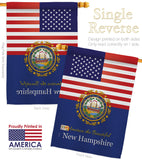 US New Hampshire - States Americana Vertical Impressions Decorative Flags HG140581 Made In USA